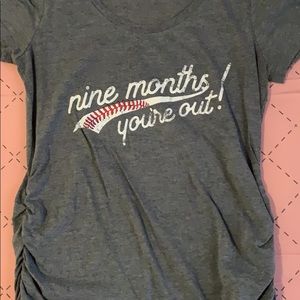 Baseball maternity shirt